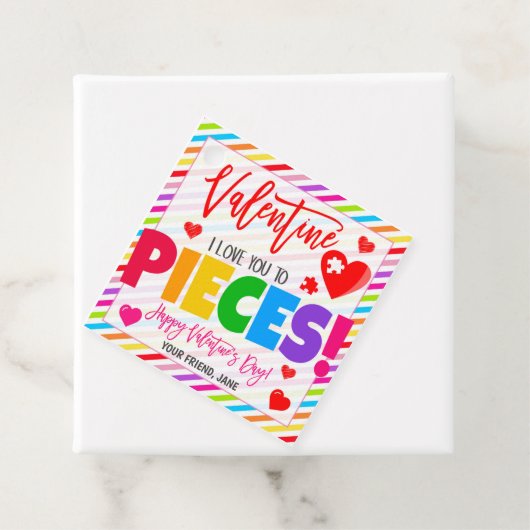 Valentijn Puzzel Gift Label (In situ)