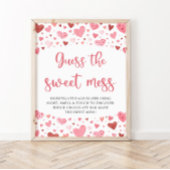 Valentijn Raad de Sweet Mess Baby shower Game Poster