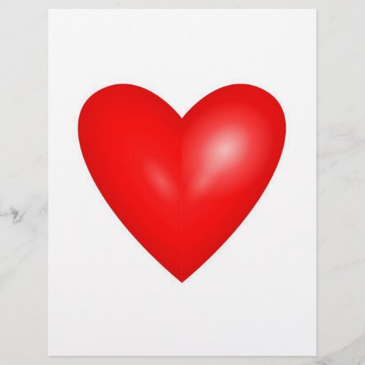 Valentijn Red Heart Wedding Flyer (Voorkant)