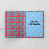 Valentijn Red Race Auto Kinder Boys Valentijnsdag Feestdagen Kaart (Binnen)