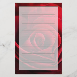 Valentijn Red Rose Briefpapier