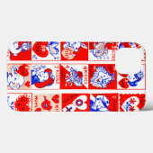 Valentijn Retro Liefde Knuffels Schattige Patroon Case-Mate iPhone Case (Achterkant (horizontaal))