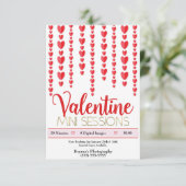 Valentijn Rode Harten Mini Sessies Fotografie  Kaart (Staand voorkant)
