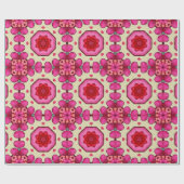 Valentijn rode harten romance abstract patroon 12 cadeaupapier (Vlak)