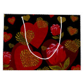 Valentijn rode rode rode rode rode bloedrozen op z groot cadeauzakje (Achterkant)