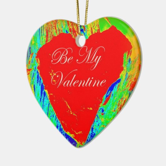 valentijn rood hart ornament (Links)