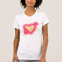 Valentijn rood hart t-shirt