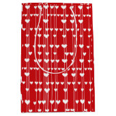 Valentijn Rood wit Liefde minimalis Medium Cadeauzakje (Voorkant)