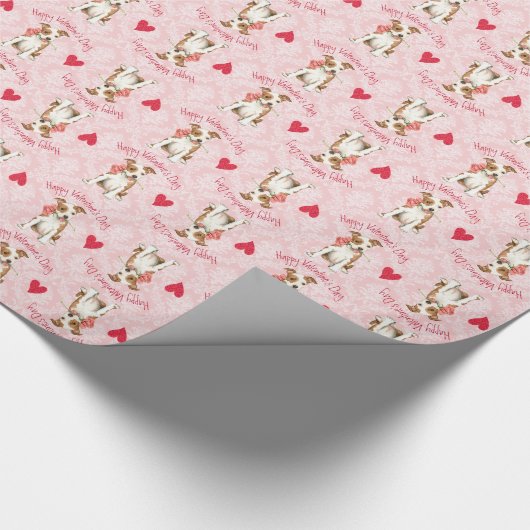 Valentijn Roos am Personeel Cadeaupapier (Hoek)