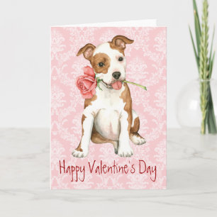 Valentijn Roos am Personeel Feestdagen Kaart