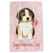 Valentijn Roos Beagle Medium Cadeauzakje (Voorkant)