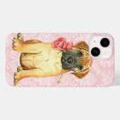 Valentijn Roos Bullmastiff Hoesje-Mate iPhone Case (Achterkant (horizontaal))