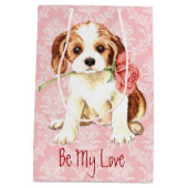 Valentijn Roos Cavalier Medium Cadeauzakje (Achterkant)