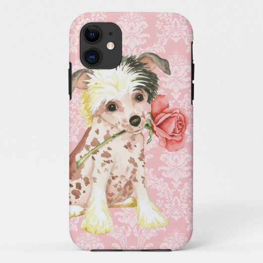 Valentijn Roos Chinese Crested Case-Mate iPhone Case (Achterkant)