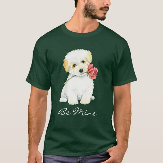 Valentijn Roos Coton de Tulear T-shirt (Voorkant)