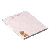 Valentijn Roos Dogue de Bordeaux Notitieblok (Schuin)