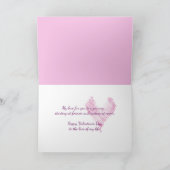 Valentijn Roos en hellingen Feestdagen Kaart (Binnen)