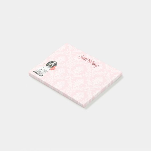 Valentijn Roos English Cocker Spaniel Post-it® Notes (Schuin)