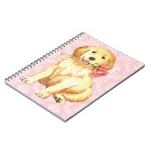 Valentijn Roos Golden Notitieboek (Linkerzijde)