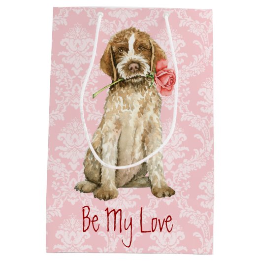 Valentijn Roos Griffon Medium Cadeauzakje (Achterkant)