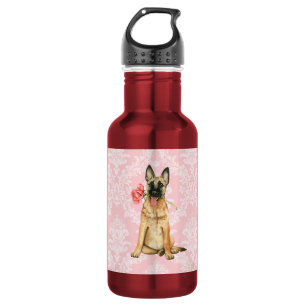 Valentijn Roos Malinois Waterfles