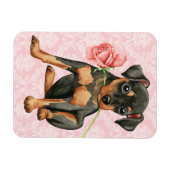 Valentijn Roos Min Pin Magneet (Horizontaal)