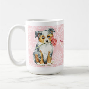 Valentijn Roos Mini American Shepherd Koffiemok