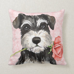 Valentijn Roos Mini Schnauzer Kussen