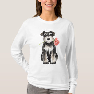 Valentijn Roos Mini Schnauzer T-shirt