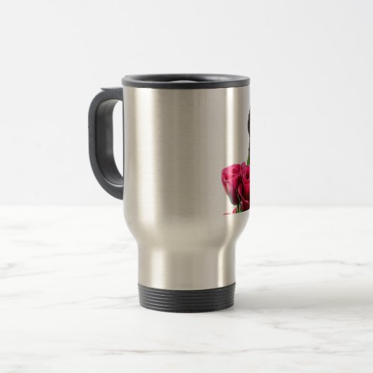 Valentijn Roos Rottweiler Puppy Reisbeker (Voorkant links)