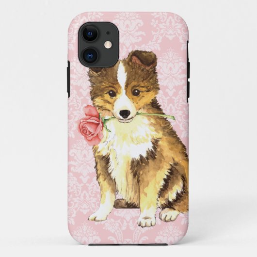 Valentijn Roos Sheltie Case-Mate iPhone Case (Achterkant)