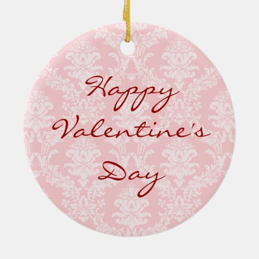 Valentijn Roos Speelgoed Keramisch Ornament (Achterkant)