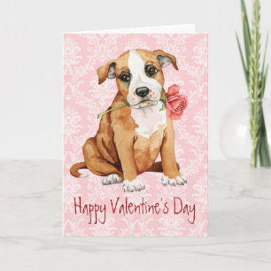 Valentijn Roos Stafford Feestdagen Kaart