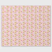 Valentijn Roos Yellow Lab Cadeaupapier (Vlak)