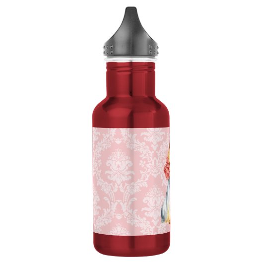 Valentijn Roos Zijderzijde Waterfles (Links)