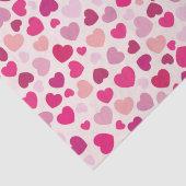 Valentijn Roze Harten met Wit Tissuepapier (Detail)