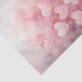 Valentijn roze hartjes en kaarsen tissuepapier (Detail)