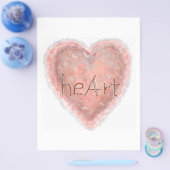Valentijn Roze Heart Flyer (Enkel)