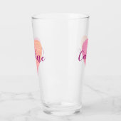 Valentijn Roze Heart Glas (Links)