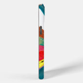 Valentijn roze zonnezon regenboogretro hart Case-Mate iPhone case (Achterkant / Rechts)