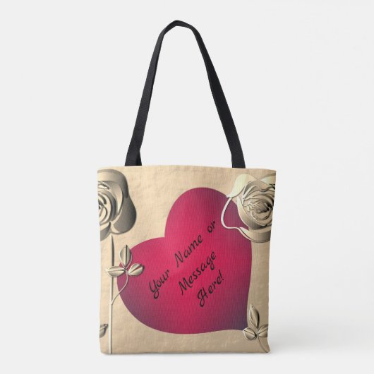 Valentijn Rozen & hart Draagtas (Achterkant)