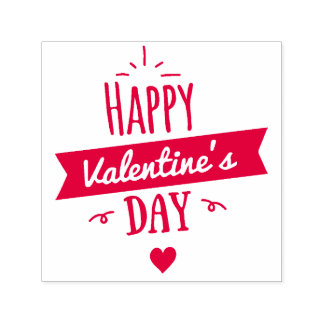 Valentijn Rubber Stamp Zelfinktende Stempel