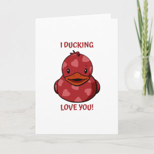 Valentijn Rubberen Eend Kaart