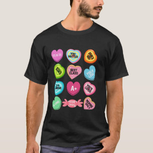 Valentijn s Day grappige leraar kleurrijke hoofd T-shirt