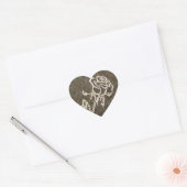 Valentijn’s Day Roos Sticker (Envelop)