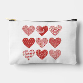 Valentijn schattige lieve liefde rode hart patroon etui