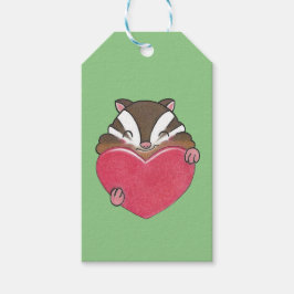 Valentijn Schattigee Chipmunk Eekhoorn Hart Gift L Cadeaulabel