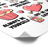 Valentijn School Psycholoog Docent Geestelijke Gez Poster (Hoek)