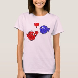 Valentijn Shirt met Cute Blowfish Friends