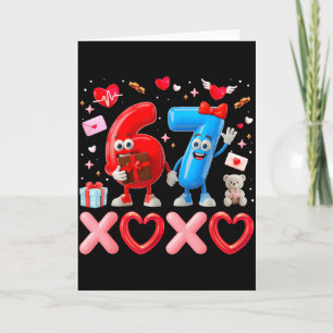 Valentijn Six Seven 67 Xoxo Ballon Gen Alpha Meme  Kaart